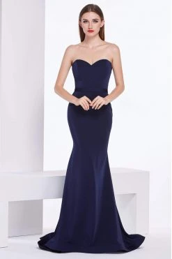 Formal Gowns J'Adore Dresses - J14047 Strapless Sweetheart Satin Crepe Trumpet Dress 5 Formal Gowns J'Adore Dresses - J14047 Strapless Sweetheart Satin Crepe Trumpet Dress