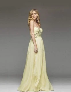 Formal Gowns J'Adore Dresses - J3020 Rhinestone Embellished Sweetheart Chiffon Gown