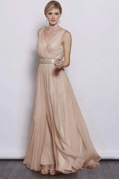 Formal Gowns J'Adore Dresses - J3040 Embellished V-neck A-line Dress