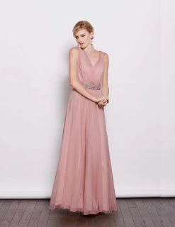 Formal Gowns J'Adore Dresses - J3040 Embellished V-neck A-line Dress