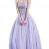 Formal Gowns J'Adore Dresses - J4035T Strapless Beaded Tulle Ballgown 1 Formal Gowns J'Adore Dresses - J4035T Strapless Beaded Tulle Ballgown