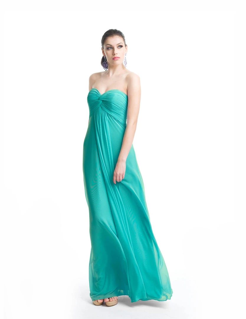 Formal Gowns J'Adore Dresses - J5082 Strapless Knot Accented Empire Long Gown 3 Formal Gowns J'Adore Dresses - J5082 Strapless Knot Accented Empire Long Gown