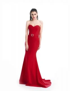 J'Adore Dresses - J5086 Strapless Sweetheart Trumpet Dress Formal Gowns