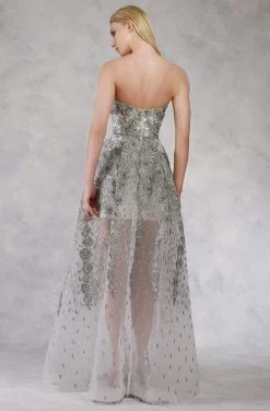 Janique - 17045 Embroidered Sweetheart A-line Dress Formal Gowns