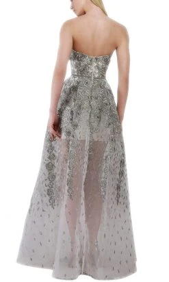 Janique - 17045 Embroidered Sweetheart A-line Dress Formal Gowns