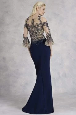 Janique - JA3011 Bedazzled Illusion Jewel Trumpet Dress Formal Gowns 7 Janique - JA3011 Bedazzled Illusion Jewel Trumpet Dress Formal Gowns