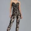 Janique - K6561 Strapless Sweetheart Lace Jumpsuit 1 Janique - K6561 Strapless Sweetheart Lace Jumpsuit
