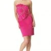 Janique Strapless Pleat-Detailed Sheath Dress JQ0831 - 2 Pcs Fuchsia In Size 8 And 12 Available Cocktail Dresses