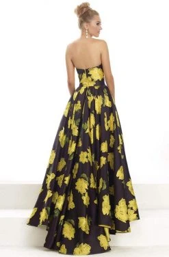 Janique - Strapless Sweetheart Hi-Lo Floral Ballgown JA2002 18 Janique - Strapless Sweetheart Hi-Lo Floral Ballgown JA2002