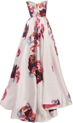 Janique - Strapless Sweetheart Hi-Lo Floral Ballgown JA2002 21 Janique - Strapless Sweetheart Hi-Lo Floral Ballgown JA2002