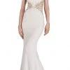 Janique - W974 Jersey Gown In Ivory Formal Gowns