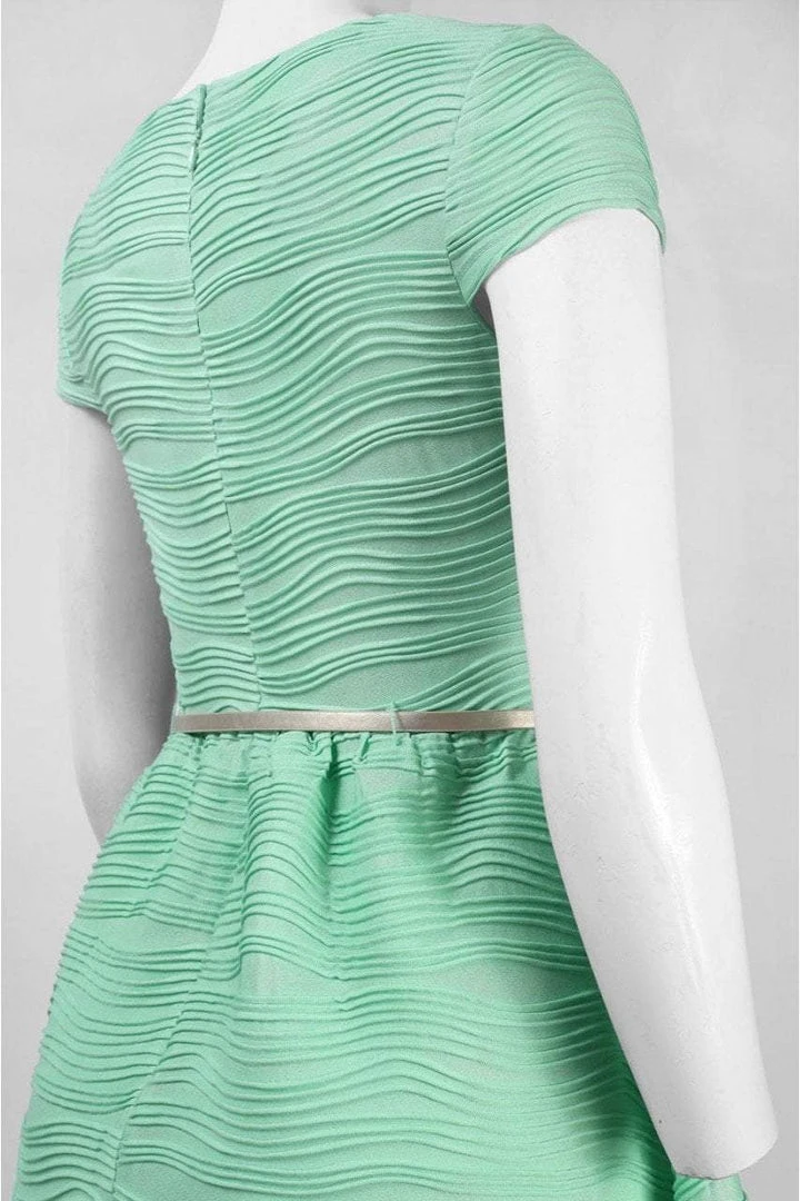 Cocktail Dresses Jax - 1PJK67M Bateau Textured Jersey A-line Dress 4 Cocktail Dresses Jax - 1PJK67M Bateau Textured Jersey A-line Dress