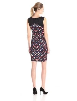 Jax - 1ZBJ93M Multi-Colored V Printed Dress