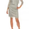 Cocktail Dresses Jessica Howard - JH8M5167 Two Piece Lace Fitted Dress With Jacket