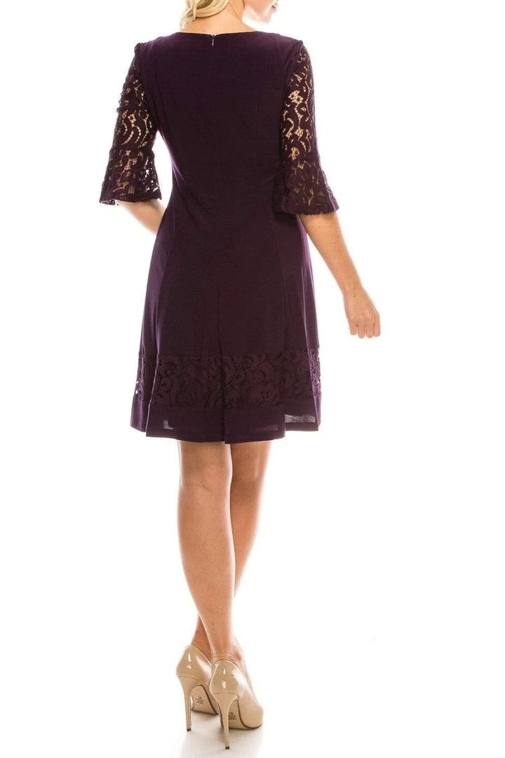 Jessica Howard - JH9M3024 Lace Embroidered Jersey A-Line Dress Cocktail Dresses 8 Jessica Howard - JH9M3024 Lace Embroidered Jersey A-Line Dress Cocktail Dresses