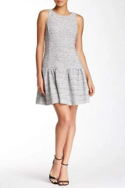 Cocktail Dresses Jessica Simpson - Bateau Neck A-Line Dress JS5X7157