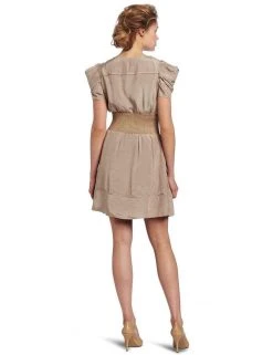 Jessica Simpson - Pleated V Neck Cocktail Dress JS2A1005 Cocktail Dresses