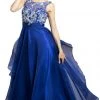 Aspeed Design - Jewel Embellished Layered Chiffon Prom Dress