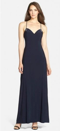 Joanna Chen - Bedazzled Sweetheart Jersey Dress JC1137 8 Joanna Chen - Bedazzled Sweetheart Jersey Dress JC1137