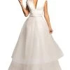 Johnathan Kayne - 2001 Deep V-neck Tiered A-line Dress Formal Gowns 1 Johnathan Kayne - 2001 Deep V-neck Tiered A-line Dress Formal Gowns