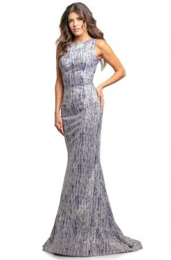 Johnathan Kayne - 2004 Glitter Printed Ponte Knit Mermaid Gown Formal Gowns 9 Johnathan Kayne - 2004 Glitter Printed Ponte Knit Mermaid Gown Formal Gowns