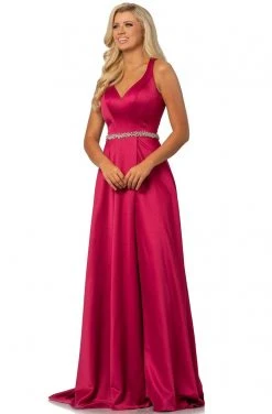 Formal Gowns Johnathan Kayne - 2013 Bejeweled Waist Wrap High Slit Long Gown 9 Formal Gowns Johnathan Kayne - 2013 Bejeweled Waist Wrap High Slit Long Gown