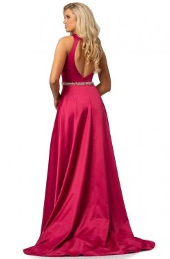 Formal Gowns Johnathan Kayne - 2013 Bejeweled Waist Wrap High Slit Long Gown 10 Formal Gowns Johnathan Kayne - 2013 Bejeweled Waist Wrap High Slit Long Gown