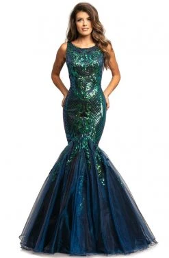 Formal Gowns Johnathan Kayne - 2018 Sequin Embellished Scoop Mermaid Gown