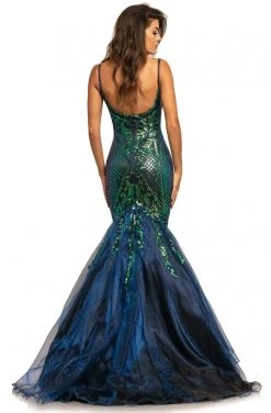Formal Gowns Johnathan Kayne - 2018 Sequin Embellished Scoop Mermaid Gown