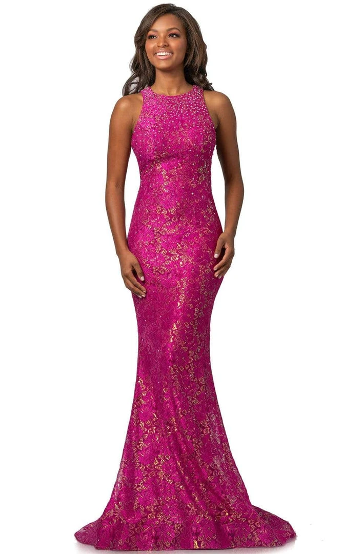 Johnathan Kayne - 2036 Jewel Ornate Metallic Lace Mermaid Gown 6 Johnathan Kayne - 2036 Jewel Ornate Metallic Lace Mermaid Gown