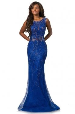 Formal Gowns Johnathan Kayne - 2042 Embellished Bateau Trumpet Dress 8 Formal Gowns Johnathan Kayne - 2042 Embellished Bateau Trumpet Dress