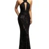 Johnathan Kayne - 2050 Halter Neck Embellished Sheath Dress Formal Gowns
