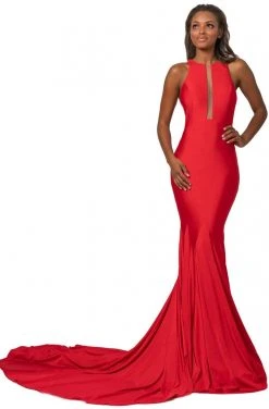 Formal Gowns Johnathan Kayne - 2061 Illusion Paneled Bodice Long Mermaid Gown