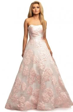 Formal Gowns Johnathan Kayne - 2078 Floral Brocade Strapless Ballgown 9 Formal Gowns Johnathan Kayne - 2078 Floral Brocade Strapless Ballgown