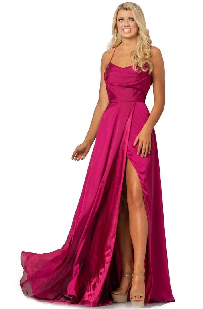 Johnathan Kayne - 2079 Scoop Neck A-line Gown With Slit And Train Formal Gowns 6 Johnathan Kayne - 2079 Scoop Neck A-line Gown With Slit And Train Formal Gowns