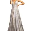 Johnathan Kayne - 2094 Metallic Floral A-Line Evening Gown Formal Gowns 2 Johnathan Kayne - 2094 Metallic Floral A-Line Evening Gown Formal Gowns