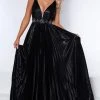 Johnathan Kayne - 2426 Metallic Pleated A-line Gown