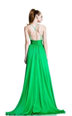 Formal Gowns Johnathan Kayne - 500 Embellished Cummerbund Waist Gown