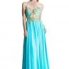 Johnathan Kayne - 502 Strapless Gilded Plunging Gown Formal Gowns