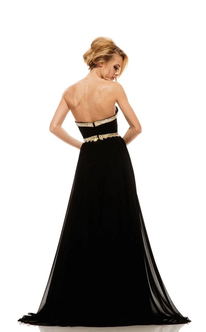 Johnathan Kayne - 502 Strapless Gilded Plunging Gown Formal Gowns 5 Johnathan Kayne - 502 Strapless Gilded Plunging Gown Formal Gowns