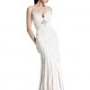 Formal Gowns Johnathan Kayne - 509 Bedazzled V-neck Sheath Dress