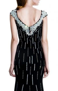 Formal Gowns Johnathan Kayne - 519 Bejeweled V-neck Sheath Dress 11 Formal Gowns Johnathan Kayne - 519 Bejeweled V-neck Sheath Dress