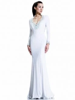 Formal Gowns Johnathan Kayne - 576 Long Sleeve Ornate Queen Anne Dress