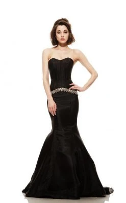 Johnathan Kayne - 6002 Strapless Corset Trumpet Gown