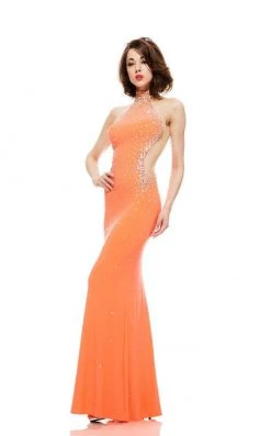 Johnathan Kayne - 6009 Bejeweled Illusion Cutout Gown