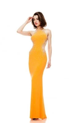 Johnathan Kayne - 6009 Bejeweled Illusion Cutout Gown
