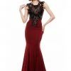 Johnathan Kayne - 6044 Vampy Beaded Lace Up Mermaid Gown Formal Gowns 2 Johnathan Kayne - 6044 Vampy Beaded Lace Up Mermaid Gown Formal Gowns