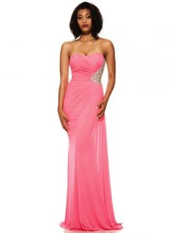 Johnathan Kayne - 6063 Ruched Semi-sweetheart Sheath Dress Formal Gowns