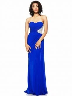 Johnathan Kayne - 6063 Ruched Semi-sweetheart Sheath Dress Formal Gowns 6 Johnathan Kayne - 6063 Ruched Semi-sweetheart Sheath Dress Formal Gowns