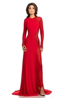 Formal Gowns Johnathan Kayne - 6093 Bedazzled Jewel A-line Dress 8 Formal Gowns Johnathan Kayne - 6093 Bedazzled Jewel A-line Dress